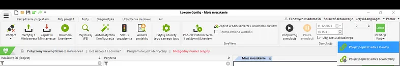Połącz przez adres lokalny