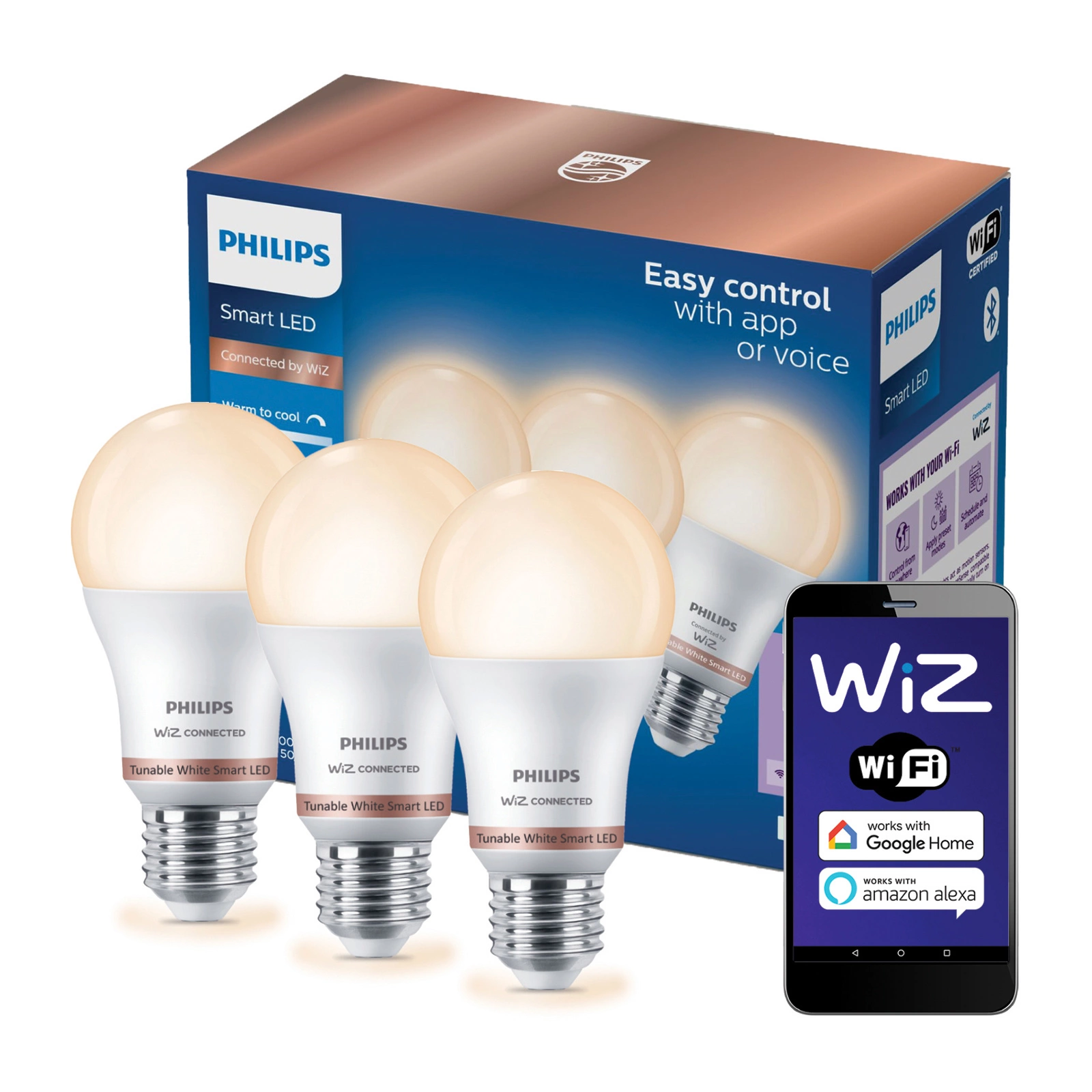 Integracja żarówek Philips WiZ WiFi LED Tunable White z Loxone